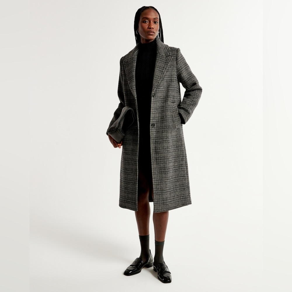 NWT Abercrombie Women’s Wool-Blend Topcoat Size M
